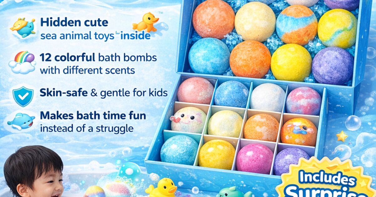 PlayFizz — Bombes de bain surprise pour enfants avec jouet caché